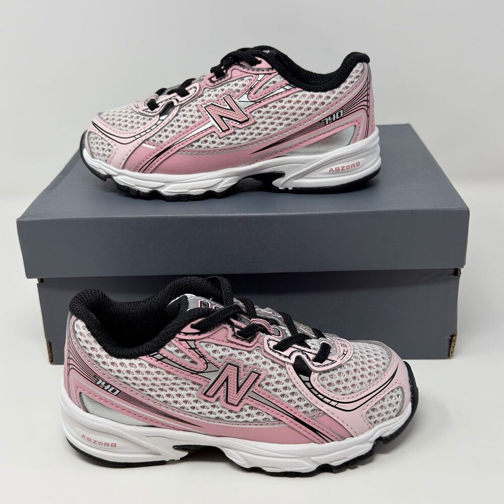New Balance 740 Bungee Lace Toddler Sneakers 9C Pink Rose IZ740DK NWB